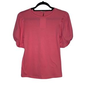 Pink tshirt with sleeve detailing
